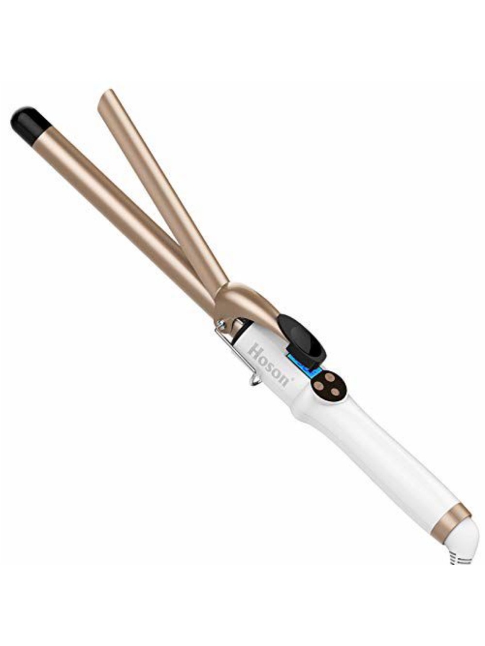 Hoson Gold and White 1" Curling Wand